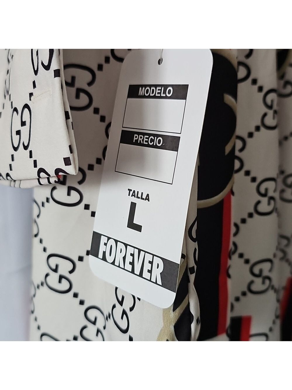 FOREVER Print Inspired Long Sleeve Mini Dress Size Large NWT - Picture 8 of 8